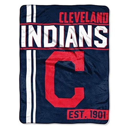 THE NORTH WEST COMPANY The Northwest 1MLB-05903-0008-RET Cleveland Indians Walk Off Throw Blanket 1MLB059030008RET